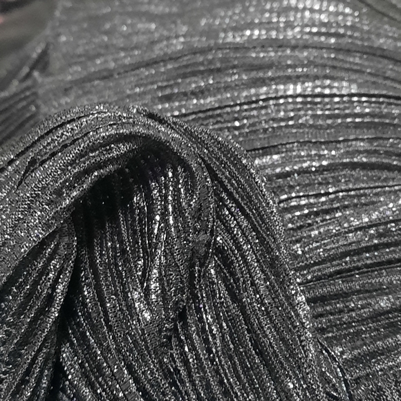 SAYLOR Elegant Tier Ruffle Dress Long Midi Textured Sleeveless Black XS S 2 4 - Picture 2 of 8